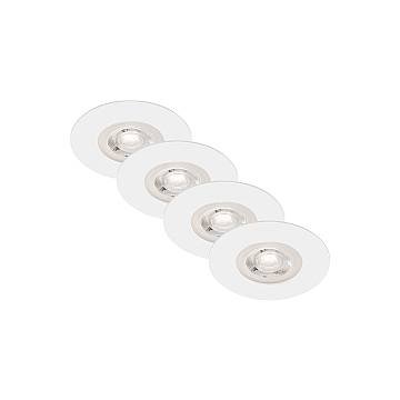 Faretto Incasso Kulana Plastica Bianco Opaco Led Integrato 4,9W 3000K