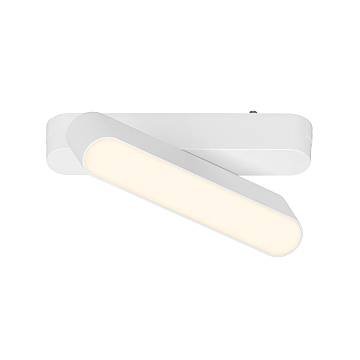 Faretto Per Binari Luxtrail Metallo Bianco Led Integrato 6W 3000K