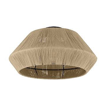 Plafoniera Vintage Alderney Acciaio Nero 1 Luce E27