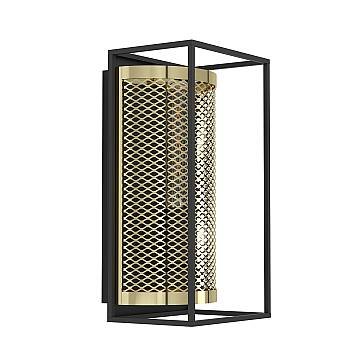 Applique Vintage Nohales Acciaio Nero 1 Luce E27