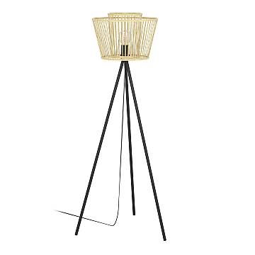 Piantana Vintage Hykeham Acciaio Nero 1 Luce E27