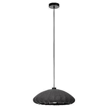 Lampadario A Sospensione Vintage Barlaston Acciaio Nero Grigio 1 Luce E27