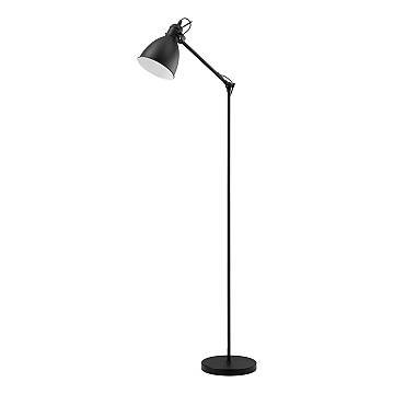 Piantana Vintage Priddy Acciaio Nero 1 Luce E27