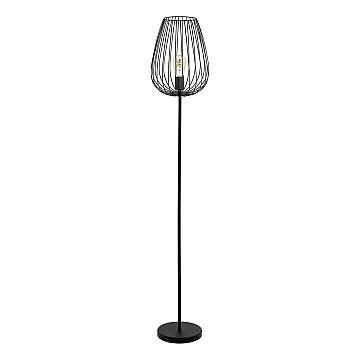 Piantana Vintage Newtown Acciaio Nero 1 Luce E27
