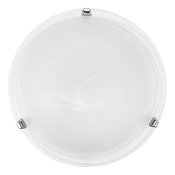 Plafoniera Contemporanea Salome Acciaio Cromo 2 Luci E27