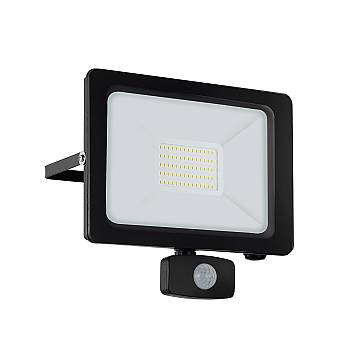 Applique Sensore Esterno Moderna Faedo 3 Alluminio Nero Led