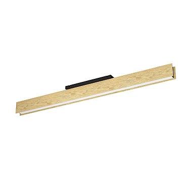 Plafoniera Moderna Anchorena-Z Legno Marrone Luce Led Integrato 35W