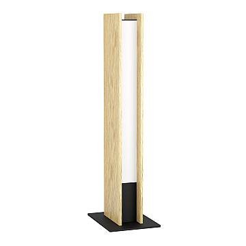 Lampada Da Tavolo Moderna Anchorena-Z Legno Marrone Luce Led Integrato 16W