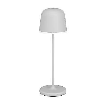 Lampade Da Tavolo Esterno Mannera Alluminio Grigio Policarbonato Bianco Led