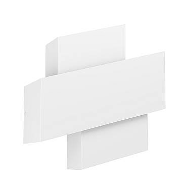 Applique Minimal Timparossa Acciaio Bianco 1 Luce E27