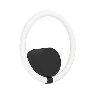Applique Moderna Caranacoa Acciaio Nero Luce Led Integrato 11,5W