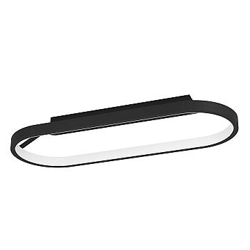 Plafoniera Contemporanea Codriales Alluminio Nero Luce Led Integrato 27W