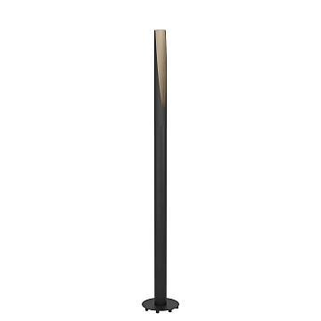 Piantana Moderna Barbotto Acciaio Nero Luce Gu10 4,5W