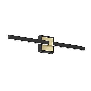Applique Moderna Peguera Alluminio Nero 1 Luce Led Integrato 11W