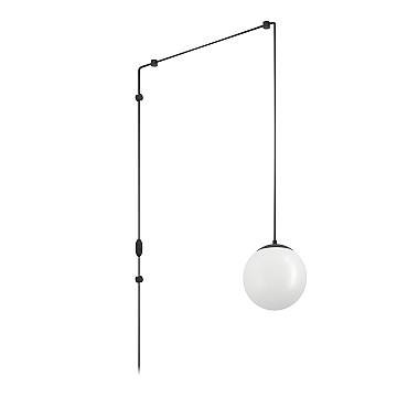 Lampadario A Sospensione Minimal Rondo 3 Acciaio Nero Vetro 1 Luce E27