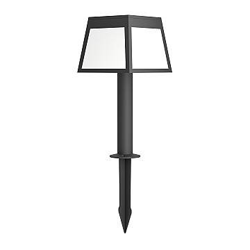 Luce Solare Picchetto Esterno Moderno Altilia Policarbonato Nero E Bianco Led