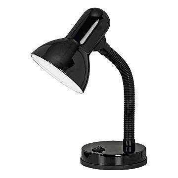 Lampada Da Tavolo Classico Basic Policarbonato Nero 1 Luce E27