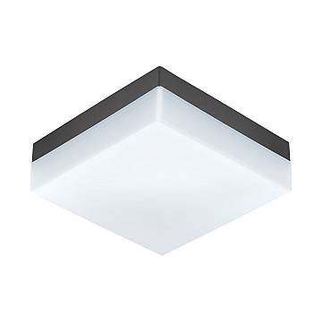 Plafoniera Esterno Moderno Sonella Policarbonato Grigio E Bianco Led