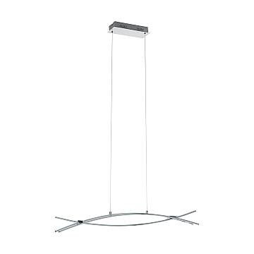 Lampadario A Sospensione Contemporaneo Nevado Alluminio Cromo 1 Luce Led 23,6W