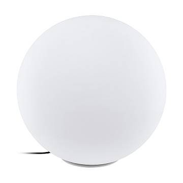 Sfera Esterno Contemporanea Monterolo Policarbonato Bianco 1 Luce E27 60Cm