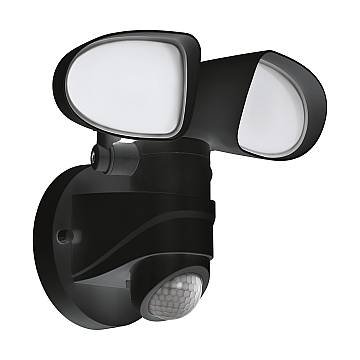 Applique Esterno Moderna Pagino Policarbonato Nero 2 Luci Led