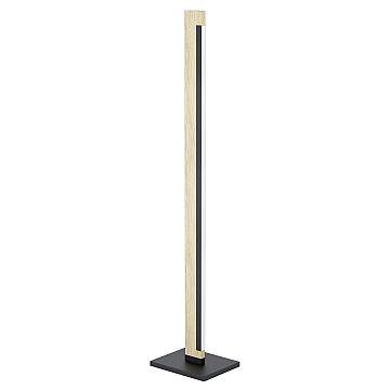 Piantana Moderna Camacho Acciaio Nero Luce Led Integrato 19,5W