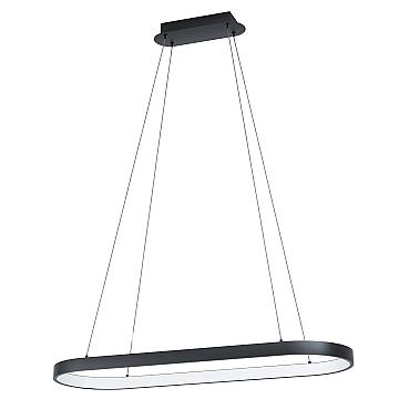 Lampadario A Sospensione Contemporaneo Codriales Acciaio Nero 1 Luce Led 27W