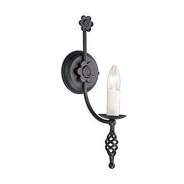 Applique Classica Belfry Acciaio Nero 1 Luce E14