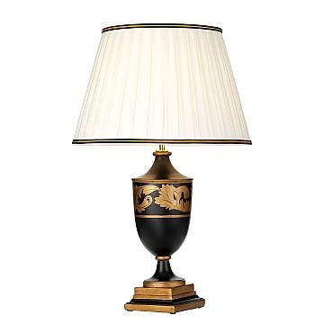 Lampada Da Scrivania Contemporanea Narbonne Legno Oro E Nero 1 Luce E27