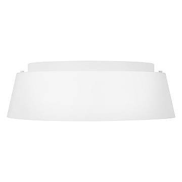 Plafoniera Contemporanea Asher Acciaio Bianco Opaco Vetro 3 Luci E14