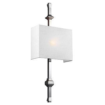 Applique Contemporanea Teva Acciaio Nichel Lucido 1 Luce E27