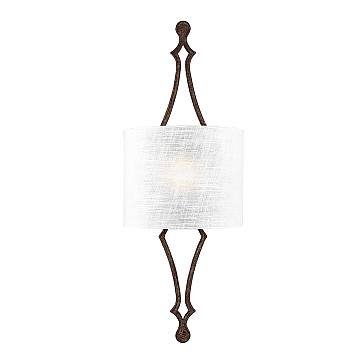 Applique Contemporanea Tilling Acciaio Ferro Anticato 1 Luce E27