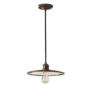 Sospensione Contemporanea Urban Renewal Acciaio Bronzo Astral 1 Luce E27