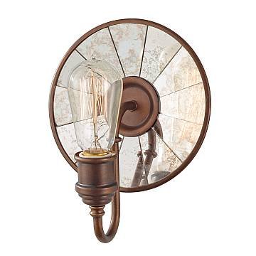 Applique Industrial Nordico Urban Renewal Acciaio Bronzo Astral 1 Luce E27