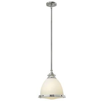 Sospensione Contemporanea Amelia Metallo Cromo Vetro 1 Luce E27