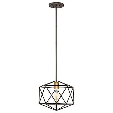 Sospensione Industrial Nordica Astrid Metallo Bronzo Opaco 1 Luce E27