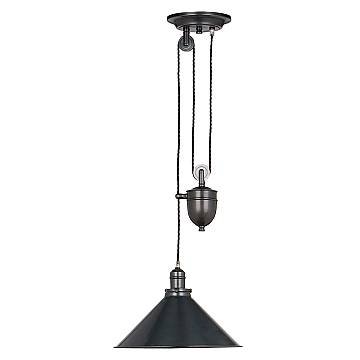 Sospensione Industrial Nordica Provence In Acciaio Bronzo Antico 1 Luce E27