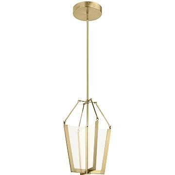 Lampadario Industrial Nordico Calters Alluminio Oro Champagne Led 49W 3000K