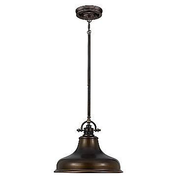 Sospensione Industrial Nordica Emery Metallo Bronzo Palladiano 1 Luce E27