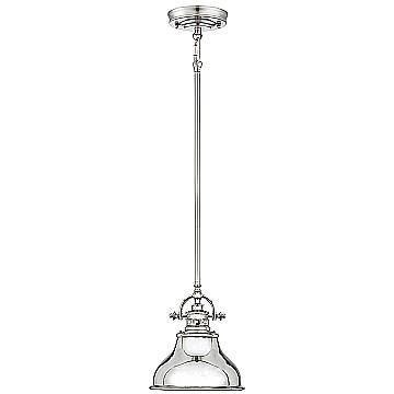 Sospensione Industrial Emery Metallo Argento Imperiale Piccola 1 Luce E27