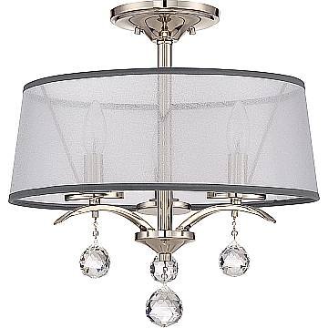 Lampadario Contemporaneo Whitney Metallo Argento Imperiale 3 Luci E14