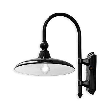 Applique Da Esterno Classica Campobasso Metallo E Ceramica Nero 1 Luce E27