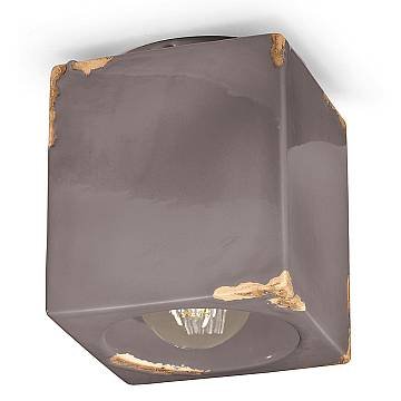 Plafoniera Vintage Ceramica Tortora 1 Luce E27
