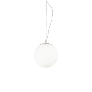 Sospensione Moderna Mapa Vetro Bianco 1 Luce E27 D20Cm