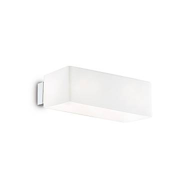 Applique Moderna Box Metallo Bianco 2 Luci G9 3W 3000K Luce Calda