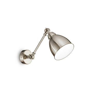 Applique Industrial-Minimal Newton Metallo Cromo 1 Luce E27