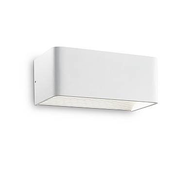 Applique Moderna Click Metallo Bianco Led 10,5W 3000K Luce Calda