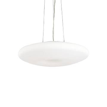 Sospensione Moderna Glory Vetro Bianco 5 Luci E27 D60