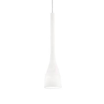 Sospensione Moderna Flut Vetro Bianco 1 Luce E27 Big