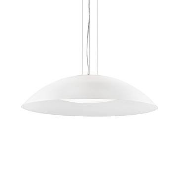 Sospensione Moderna Lena Vetro Bianco 3 Luci E27 D74Cm